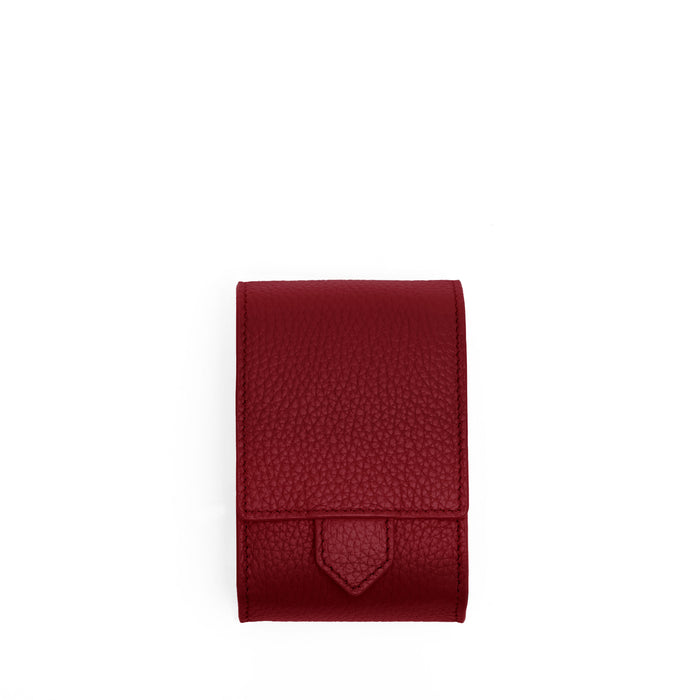 Travel Single Watch Pouch Garnet Red