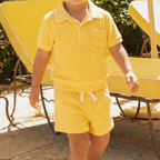 unisex soleil french terry polo