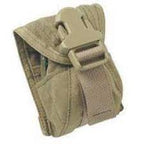USGI Single Frag MOLLE Grenade Pouch – Khaki Cordura Nylon, 3.75"x3"x2", Made in USA