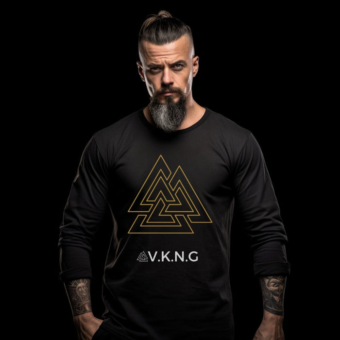 Printify Long-sleeve Valknut  V.K.N.G™ Long Sleeve