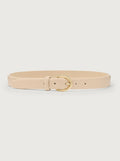 Varley Lenai Leather Belt - Latte