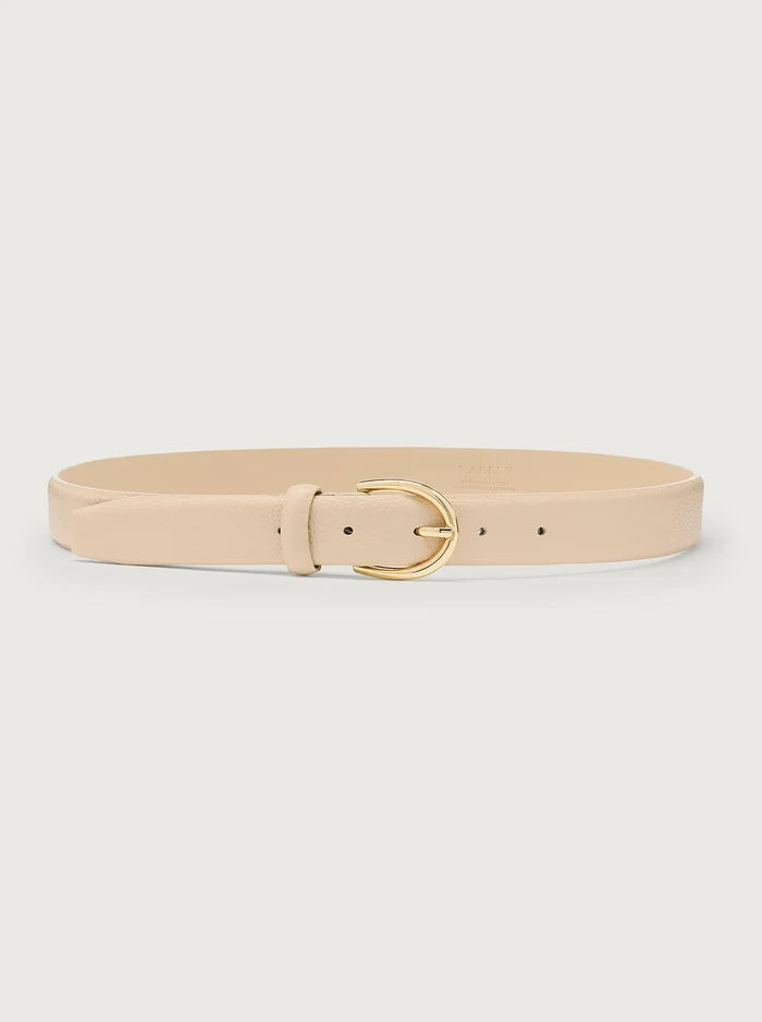 Varley Lenai Leather Belt - Latte