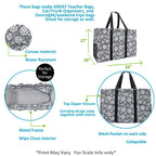 volleyball utility tote with interior view, large volleyball tote bag open, spacious volleyball gear bag, volleyball mom utility tote, open volleyball print bag, volleyball team organization bag, volleyball practice tote interior, volleyball coach bag large, inside view volleyball tote, NGIL volleyball bag with space, volleyball duffle bag alternative, volleyball tournament gear tote, wide opening utility tote volleyball, volleyball print carryall, open tote for volleyball equipment, volleyball