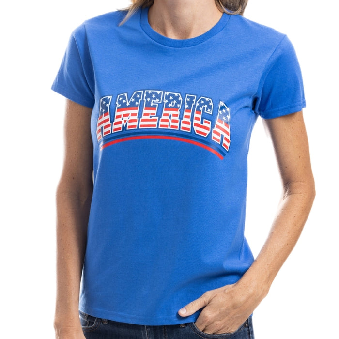 Women's America Stars and Stripes T-Shirt - The Flag Shirt