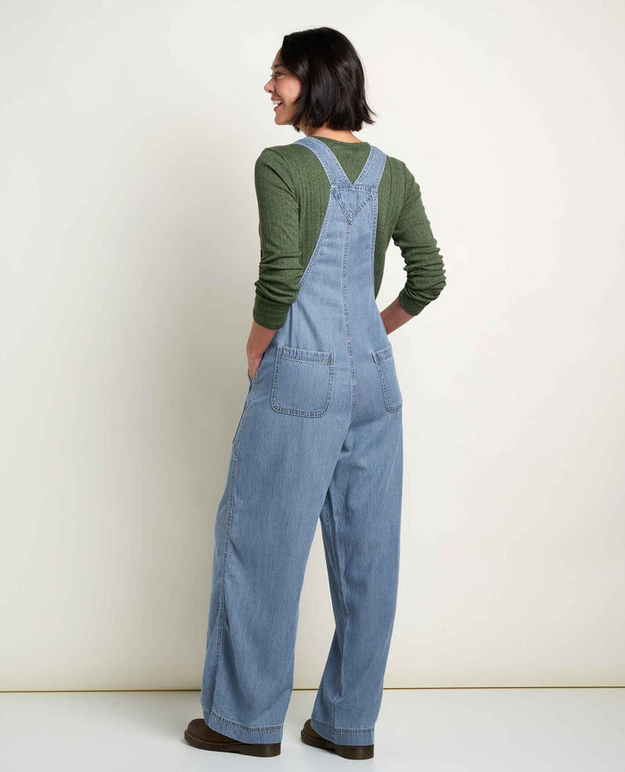 Women's Piñon Soft Denim Wide Leg Overall