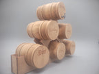 Wooden Barrel Display Stand 6 Tier - Large Assorted Wines