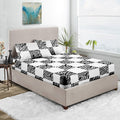 Zebra Print - White Chex Fitted Sheets